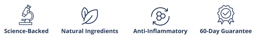 Science-Backed, Natural Ingredients, Anti-Inflammatory, 60-Day Guarantee