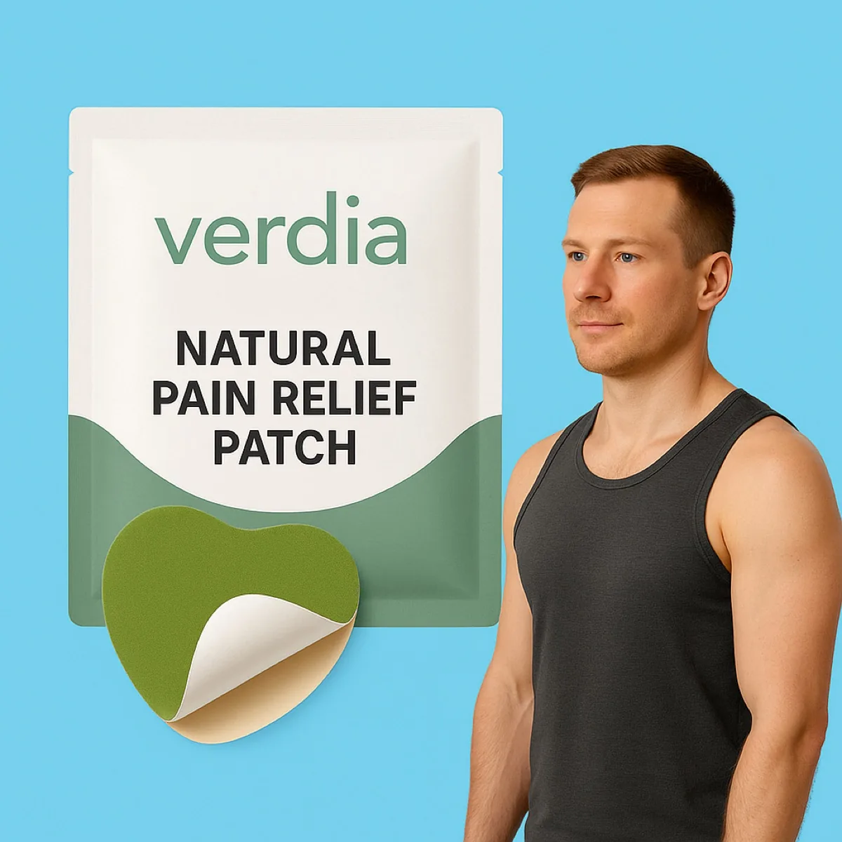 VerdiaShoulder natural pain relief patch pack